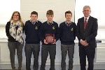 Enterprise Award Winners with Ms. Quirke and Mr. Keohane