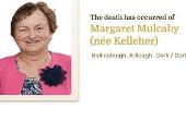Passing of our former colleague, Mrs. M. Mulcahy